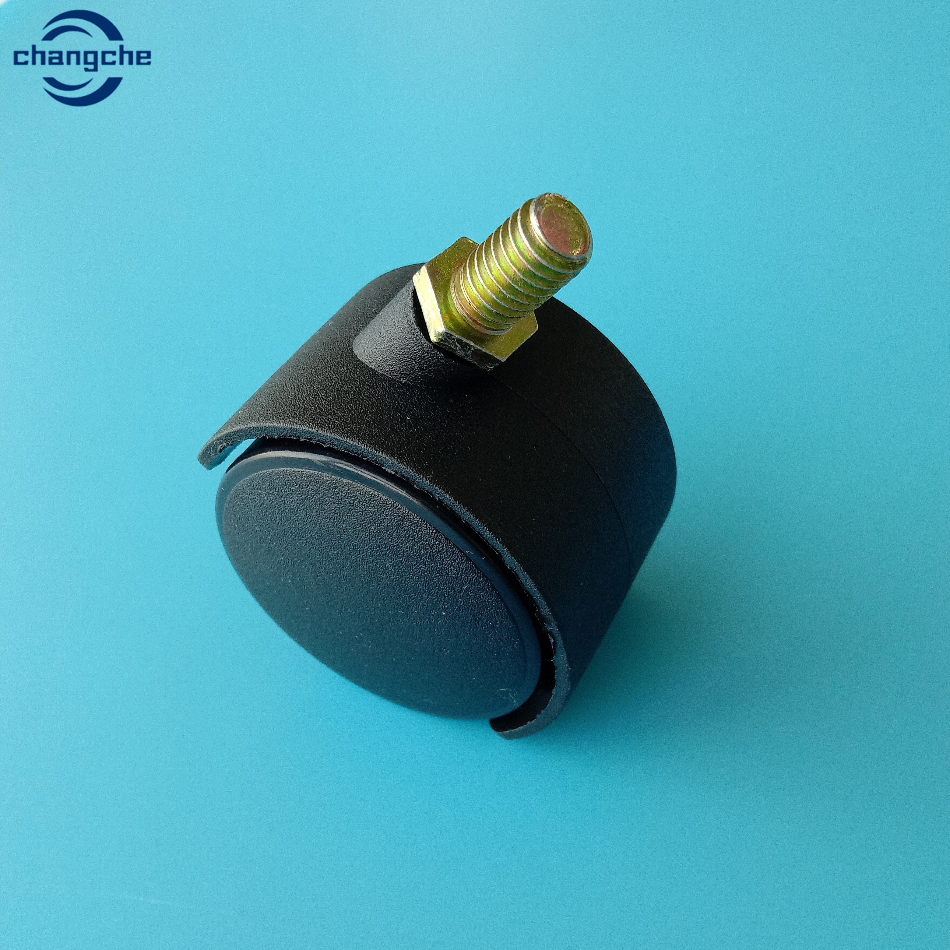 Furniture Threaded PVC Swivel Castor Wheels 6 inch M8x13mm