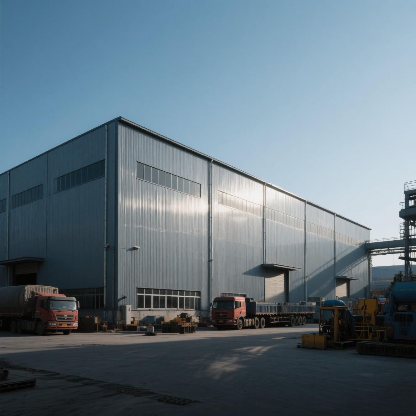 Quality Lightweight Prefabricated Steel Warehouse Building with H Frame for sale