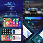 8 Inch Android11/12 Universal Car Stereo with Wifi Carplay GP 2k Touch Screen