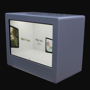 Commercial 22inch Transparent LCD Display Advertisng Screen With Dynamic Video