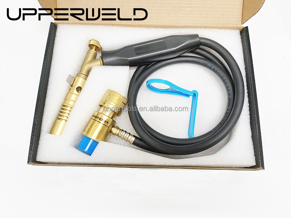 Black Gold Upper Adjustable Flame Control Mapp/Propane Torch with Trigger and Hose