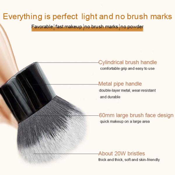 Beauty Tools Nylon Bristles Black Kabuki Makeup Brush