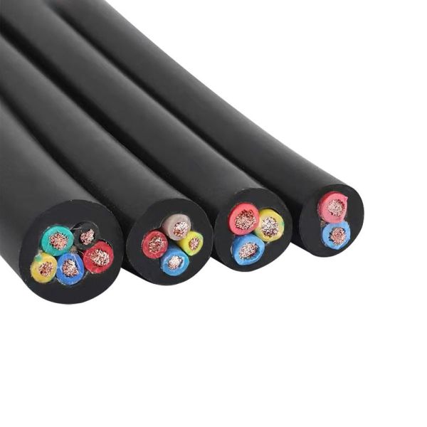 Multi Cores Flexible JHS Submersible Cable Wire Movable Design For Submersible Pumps