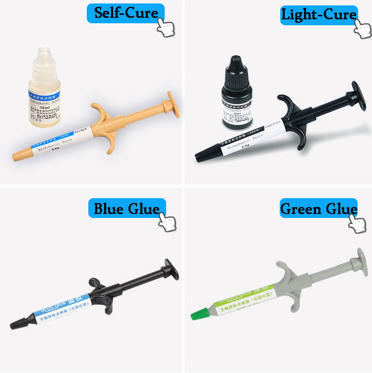 Dental Bonding Orthodontic Adhesives Light Cure BIOM Hot Color Change Green Glue