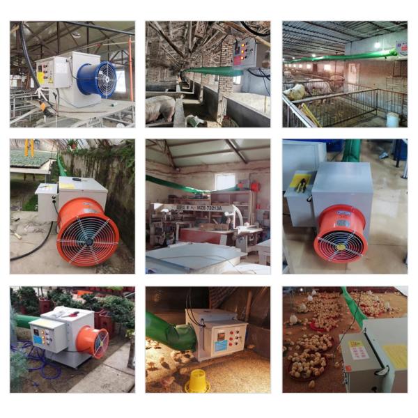 Qingzhou Factory Directly Air Blower Heating Exhaust Fan Machines Heating Equipment for Poultry Breeding Seedling