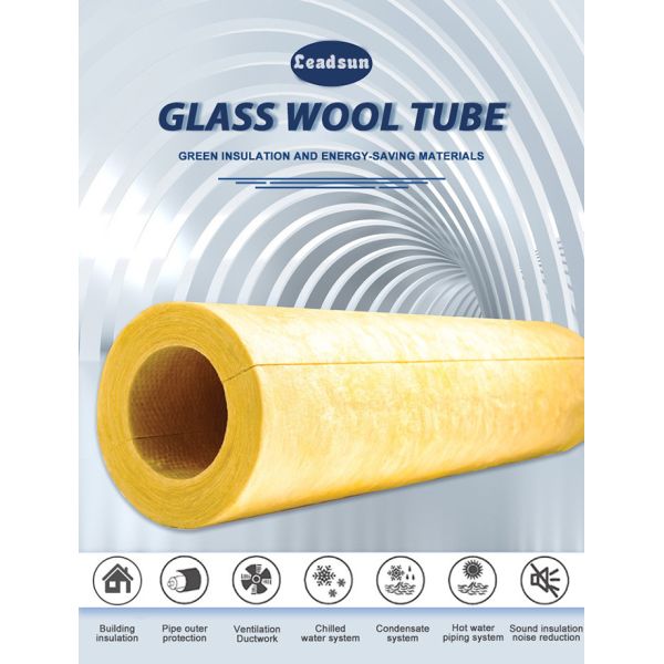 Glass Wool Pipe Insulation – Thermal, Flame-Retardant Soundproof for HVAC Systems