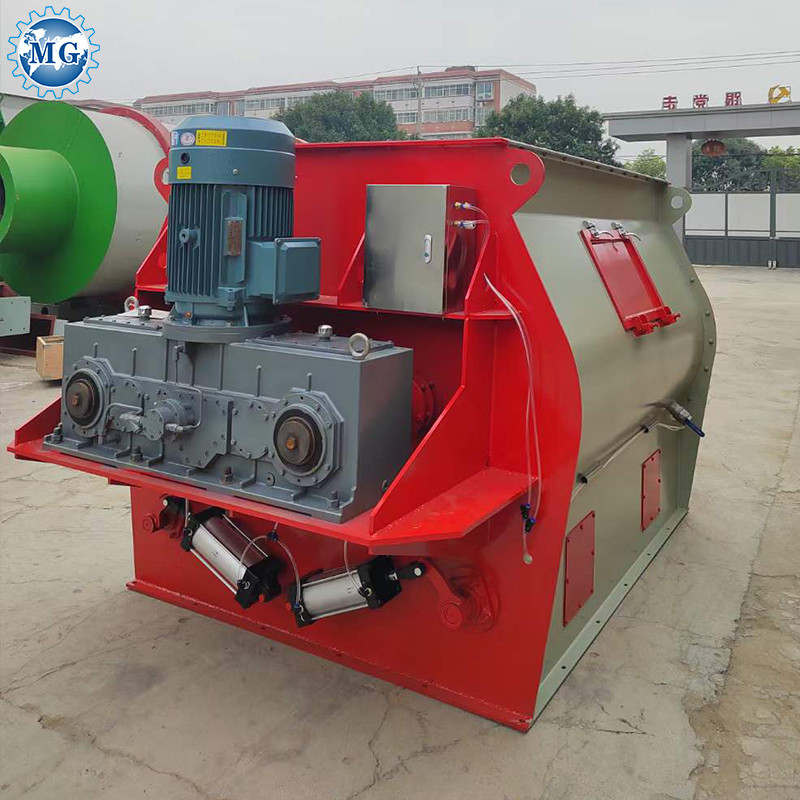 China Twin Shafts Paddle Mortar Mixer Machine Equipped Sampling Device on sale