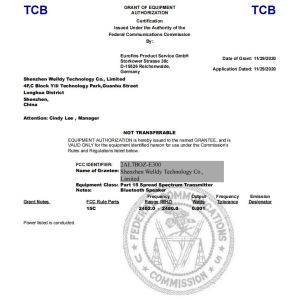 Shenzhen Welldy Technology Co., Ltd. Certifications