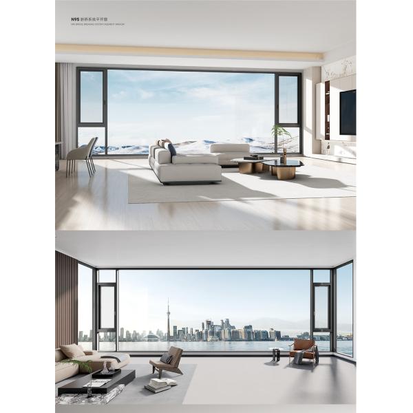 Custom Aluminum Sliding Window 1.2mm Frame Modern Design
