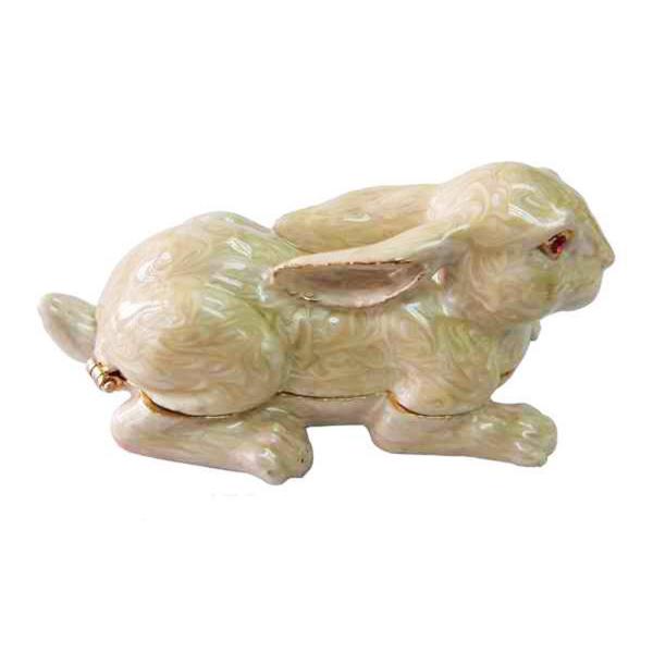 Easter Rabbit Trinket Box Rabbit Trinket Box Crystals Rabbit Trinket Jewelry Box Bejeweled Easter Bunny Jewelry Box