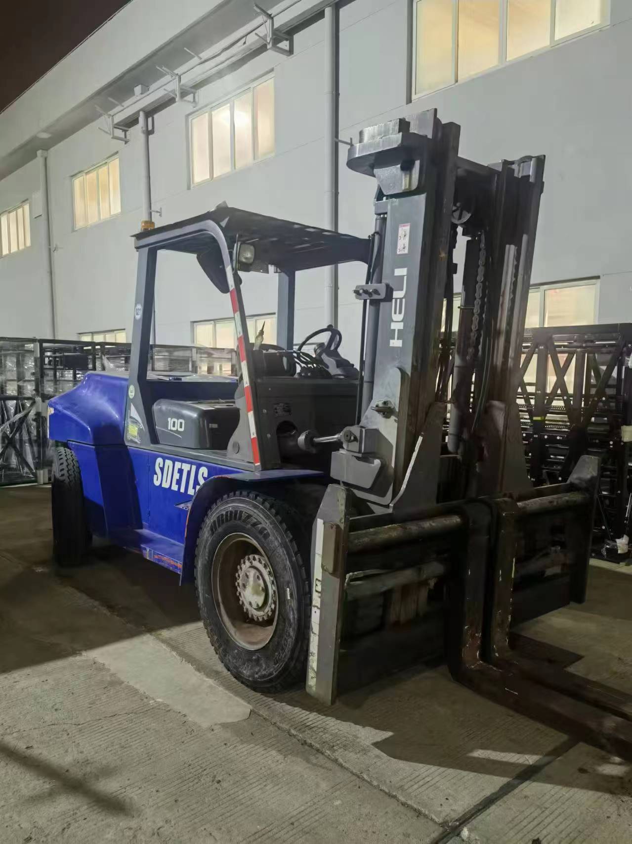 Original HELI CPCD100 10 Ton Diesel Forklift Used Lifting Machine HELI H2000 Series Heli 3 Tons 5Tons 7 Tons 10 Tons