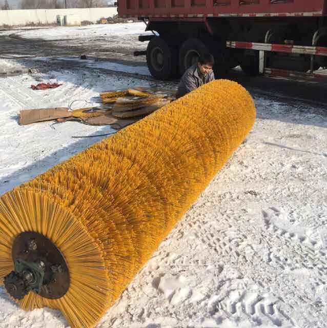 Bob Cat Special Snow Cleaning Brush Dry Snow Cleaning Vehicle Wafer Brush Concave Convex Sweeping Brush