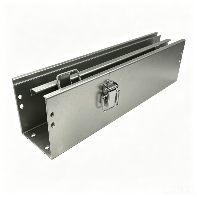 Trough Cable Tray Perforated Type For Electric Project Cable Management With Lock Buckle