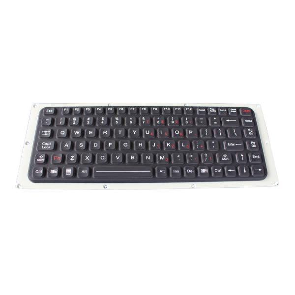 90 Keys Silicone Rubber Industrial Keyboard IP65 Waterproof Antimicrobial