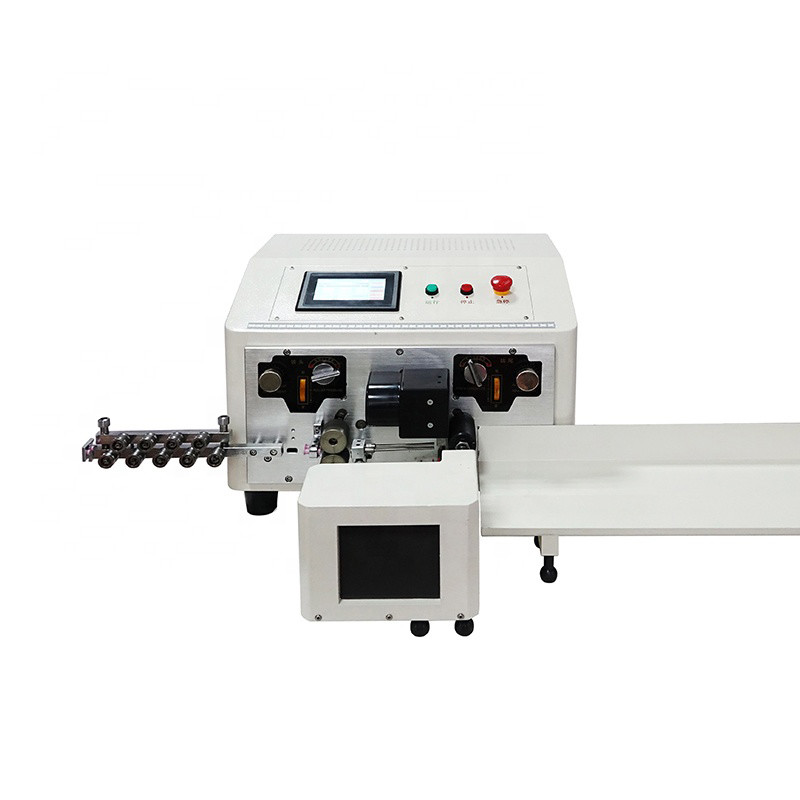 China Double Wires Automatic Cutting Cable Stripping Machine Twisting 6mm2 on sale