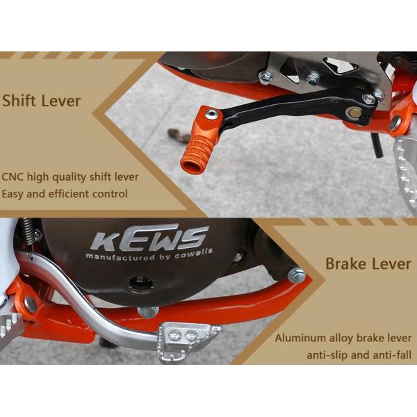 250cc KEWS Water-Cooling 2 Stroke Motorbike Riding CNC steering stem With Strong Power