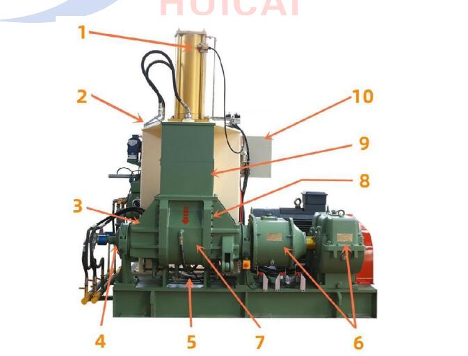 Rubber Kneader Banbury Mixer with 35-150L Volume and 0.7 MPa Compressed Air Pressure