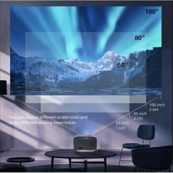 K1 Mini Freestyle Projector Android 11.0 Home Smart Flip HD 720P Portable Projector
