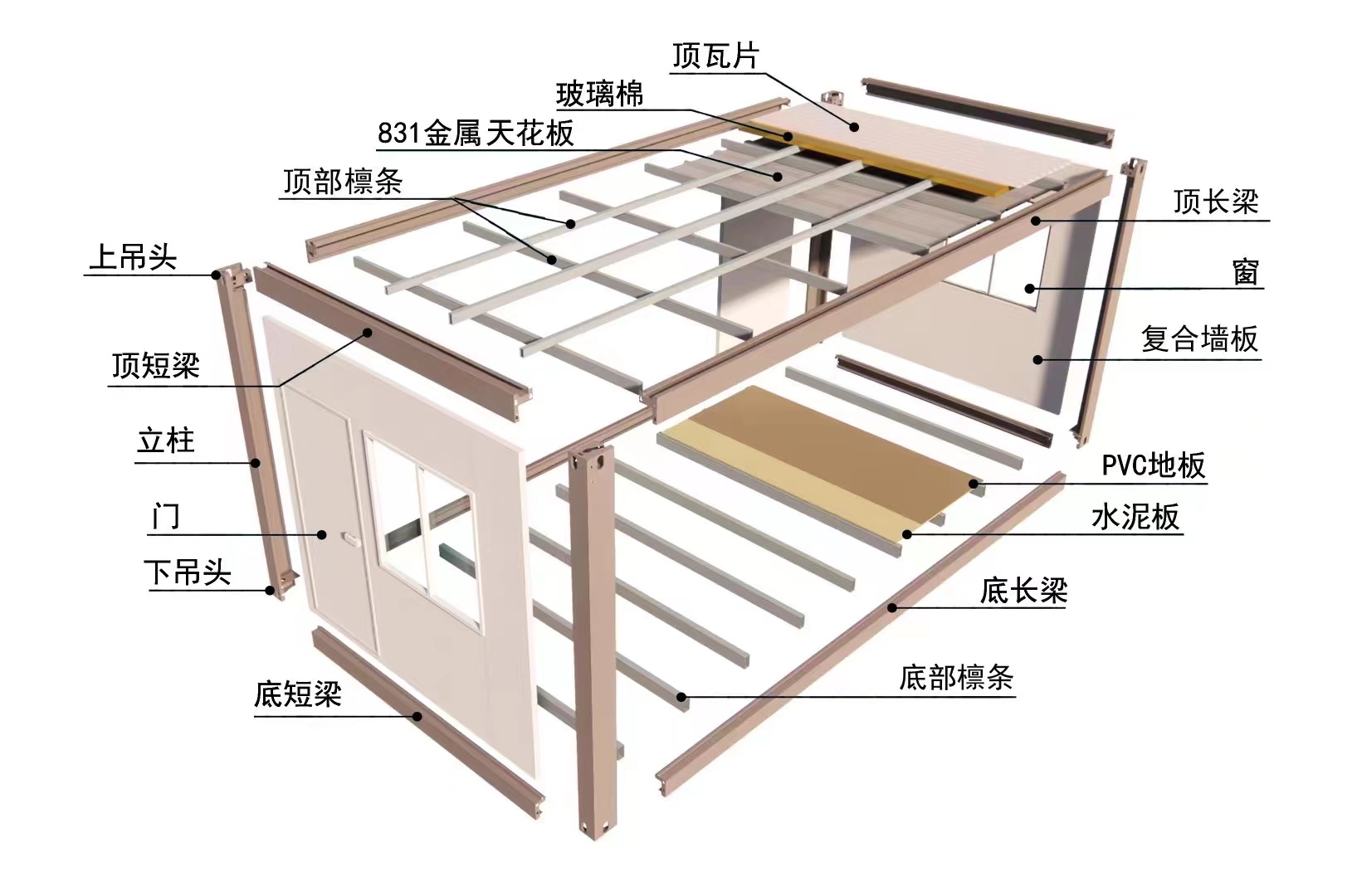 Detachable Container House 20FT/40FT Customized Self Contained Tiny House for Customization