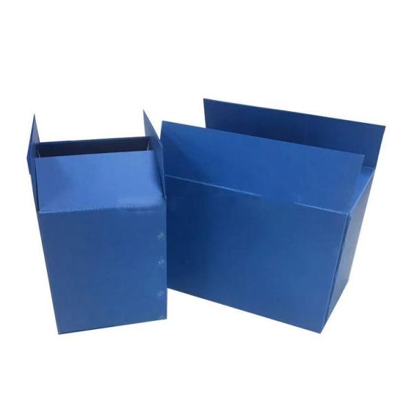 Blue Corrugated Plastic Bins Packing Storage Plastic Shipping Boxes