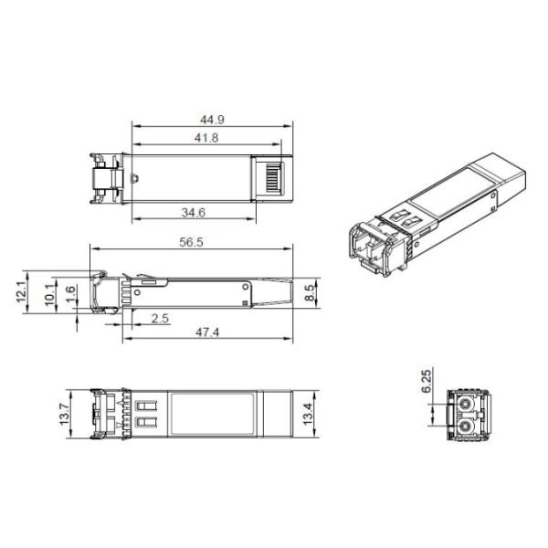 10G LRM SFP+ Module Transceiver 1310nm 10km Dual Fiber LC connector