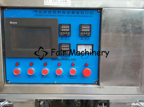 8KW SS316 Cup Filling Sealing Machine 6 Cups For Granule 5400B/H