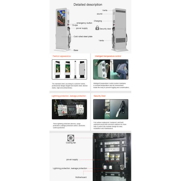 Flat Screen Outdoor Digital Signage , 55 Inch TFT Touch Screen LCD Display