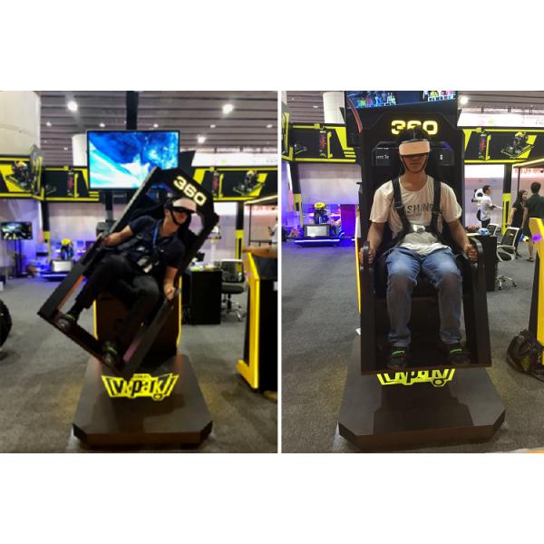 42'' Screen 360° Rotating 9D VR Cinema Roller Coaster Simulator