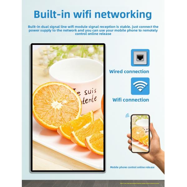 18.5'' 21.5'' 27'' Wall Mounted LCD Commercial Display Lcd Advertising Player Digital Signage for Shop,elevator,hotel Subway