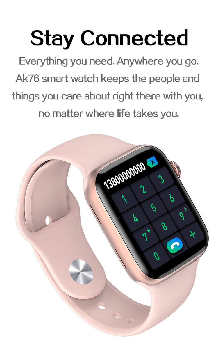 Sleep Monitoring 1.75 Inch T500 Smart Watch 200MAH 3D UI