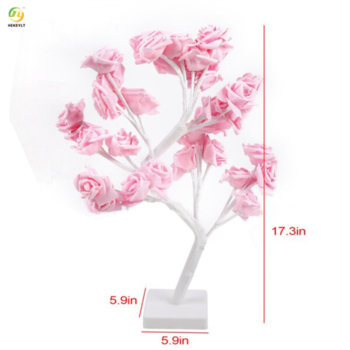 USB Peach Bedside LED Plastic Table Lamp AC 85V - 265V