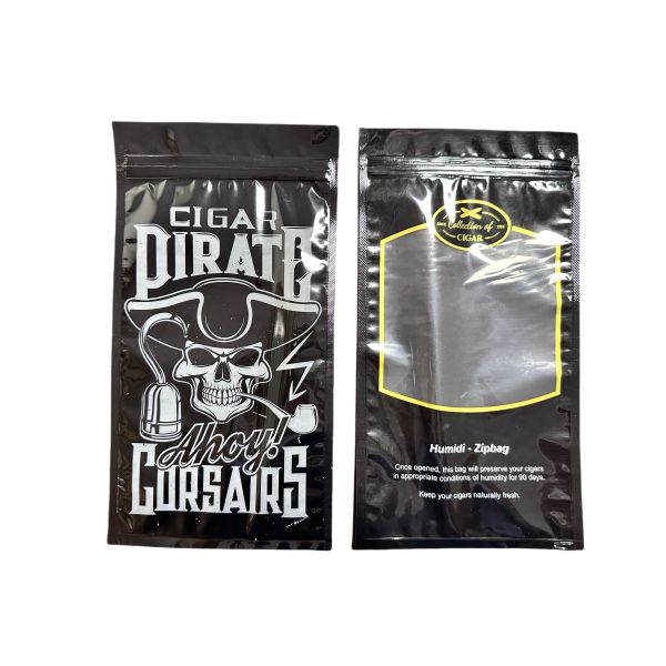 Customizable Moisture-Retaining Cigar Flat Seal Bag with 69% Humidity Retention Eco-Friendly 3-Side Seal Made of CPP Plastic