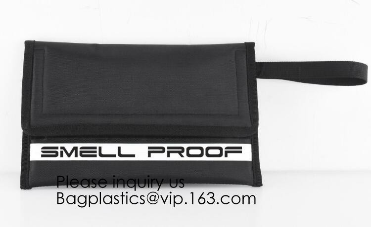 Activated Carbon Lined Odor Small Smell Proof Bag For Weed With Waterproof Zipper,Smellproof Pouch Stylish Secire Lock B