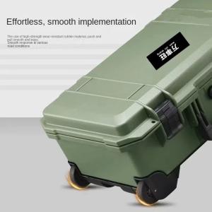Customizable Outdoor Photography Trolley Box 526x361x258mm with EVA Foam