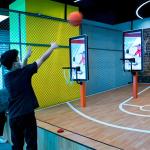Adults Multiple Players Folding Basketball Shot Electronic Arcade Game Machine