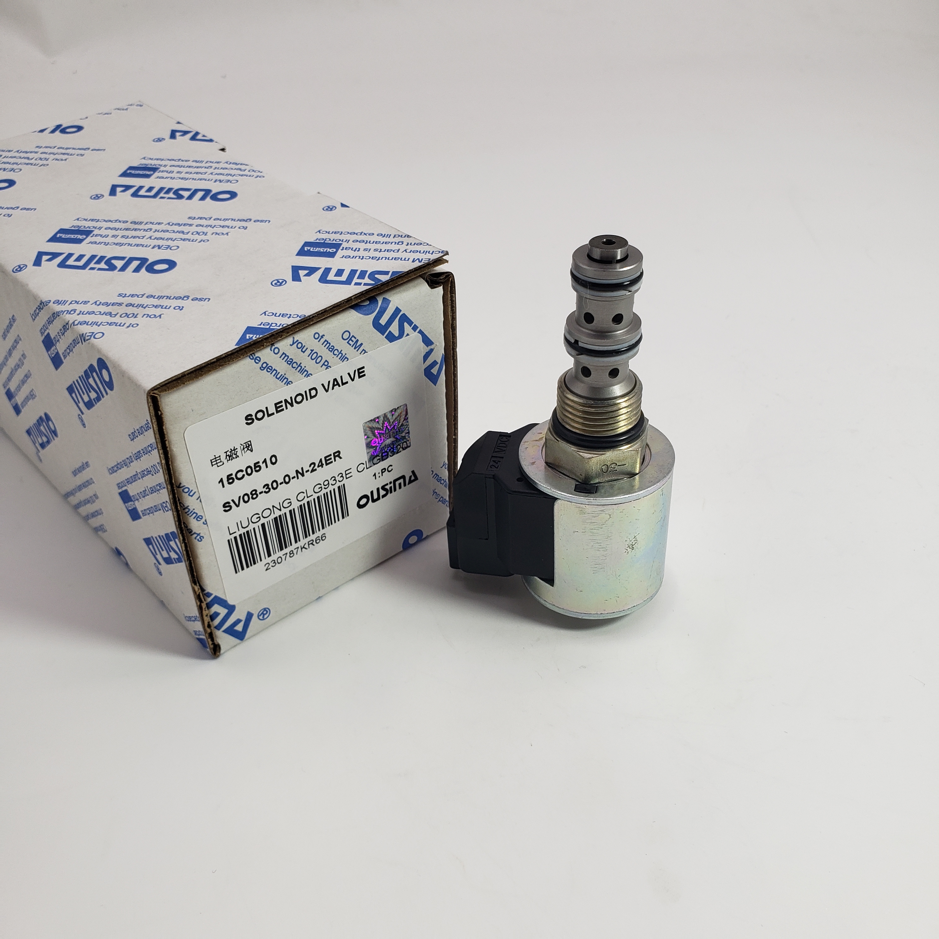 High quality Excavator Solenoid Valve 15C0510 SV08-30-0-N-24ER for LIUGONG CLG933E CLGB320