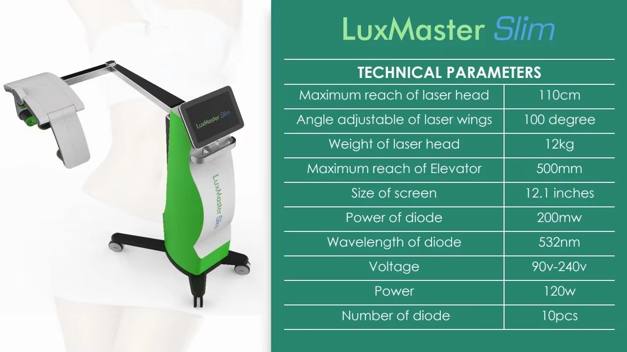 10D Laser Body Shaping Machine Fat Removal High Power 532nm Laser Weight Loss Cold Light
