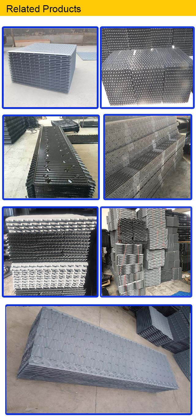 19mm 20mm PVC Cooling Tower Infill Filter Film Cooling Tower Packing Material