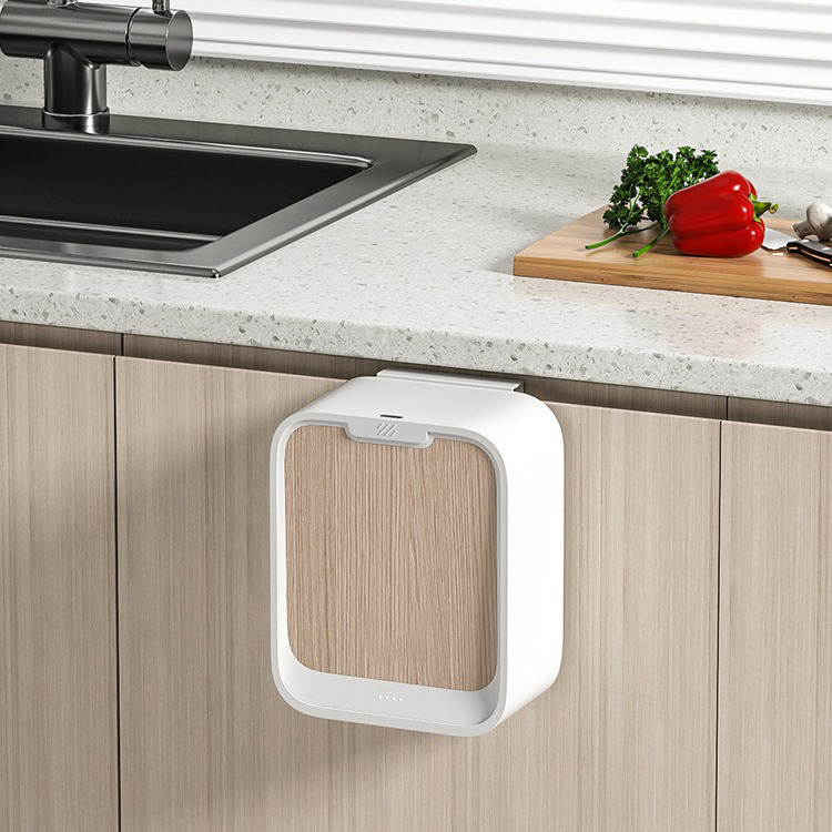 Household Wall Mounted Trash Can 7L Smart Trash Can For Kitchen