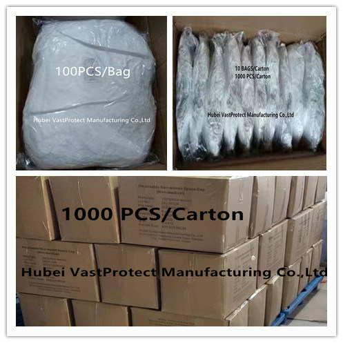 Food Processing Industry Workshop Polypropylene Non-Woven PP Astronaut Space Cap Hood