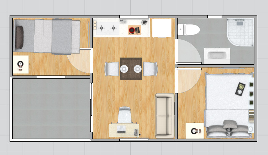 Light Steel Frame Houses Modular Tiny Homes One Story SIngle Family Resort Hotel For Rental