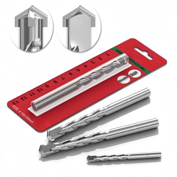 U Double Flute 14mm Masonry Core Drill Bits , Tile Masonry Drill Bit Set