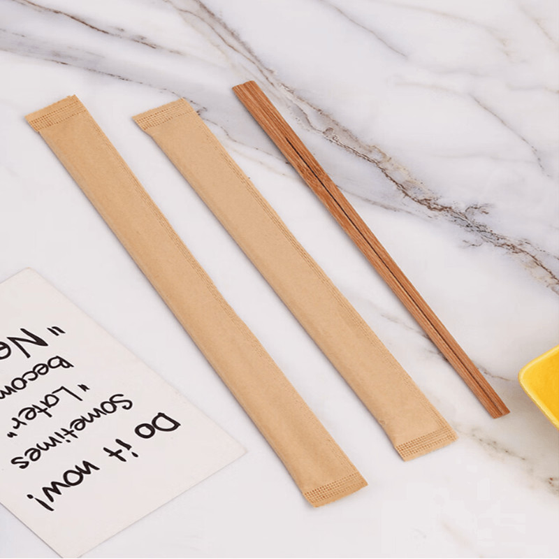 Carbonized Bamboo Chopsticks 21CM 4.8MM Eco-Friendly Disposable