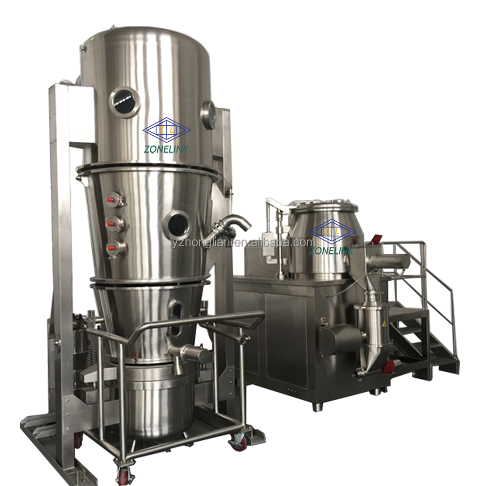 Vertical Fluid Bed Dryer for Sea Salt Powder Particle Drying in 3850*800*2300mm Size