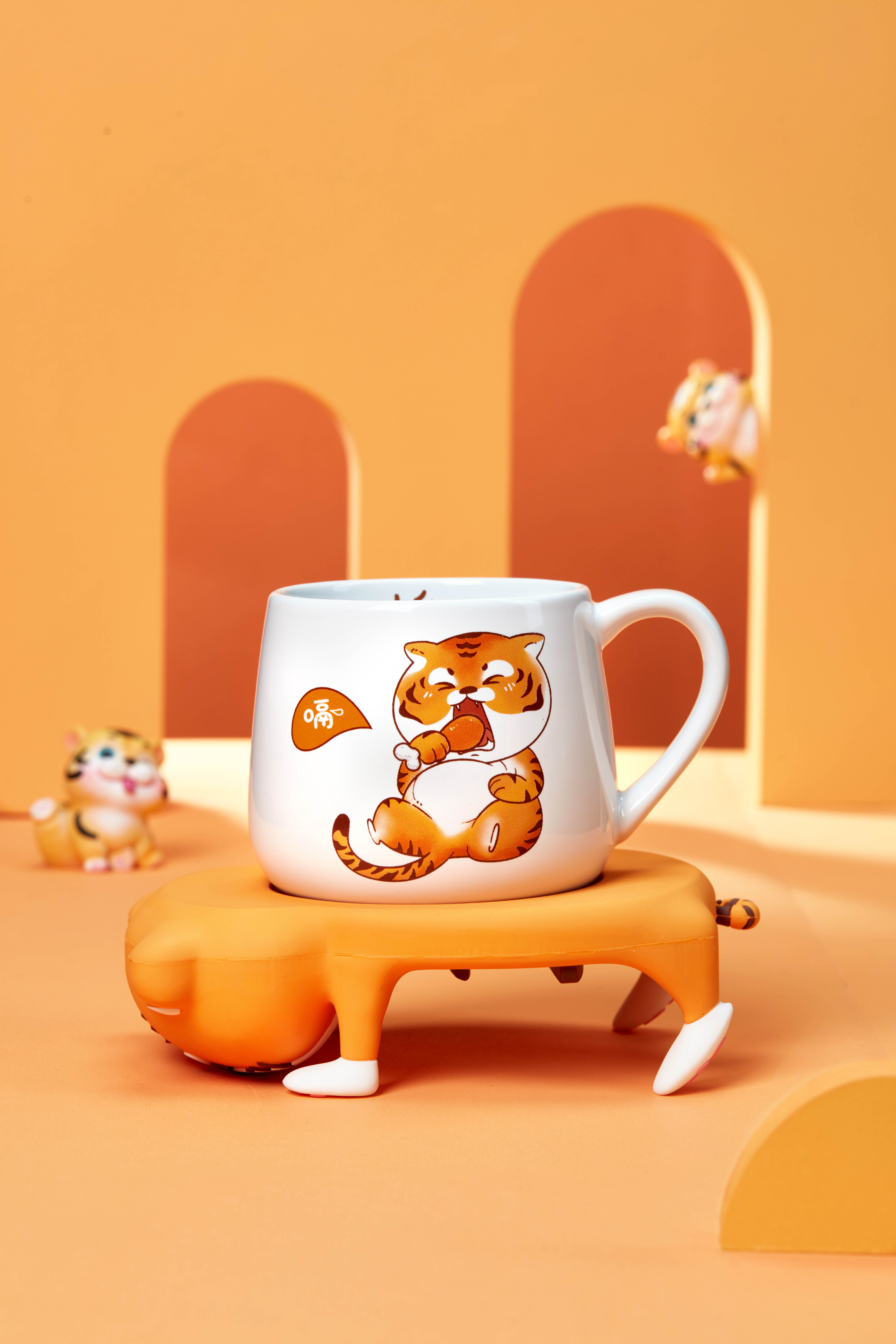 Cartoon Tiger Coffee Mug Creative Simplicity Home Office With Hot Coffee Water Mug