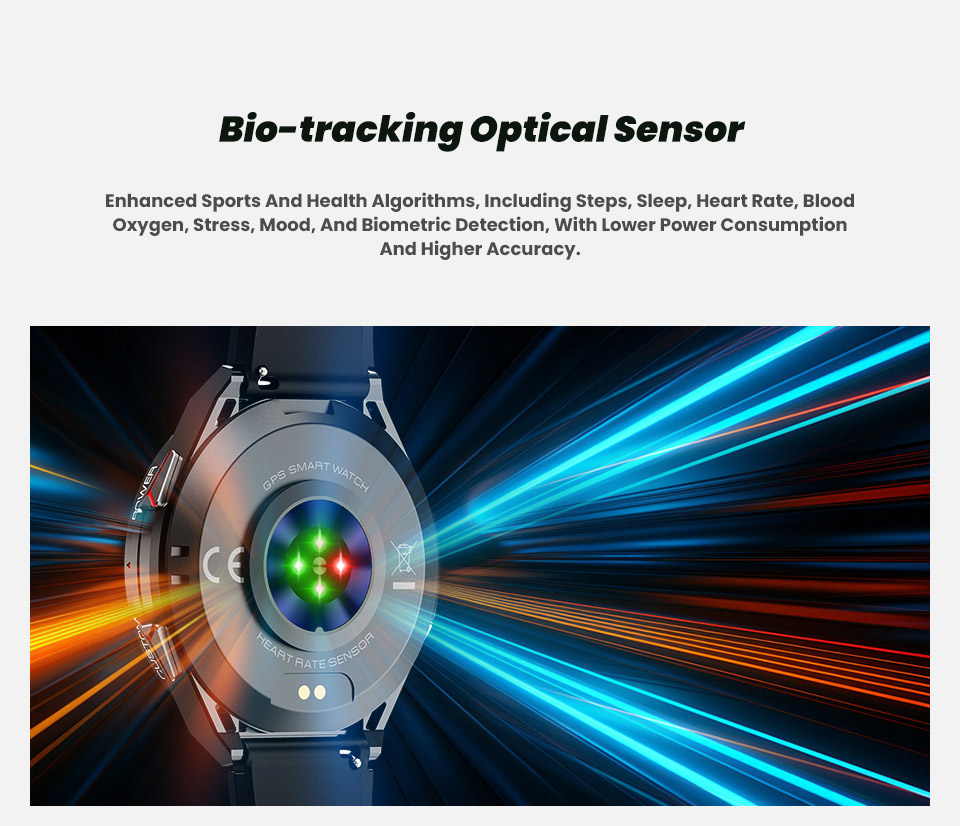 X2 GPS Smart Watch with 1.43" AMOLED Display and 490mAh Battery