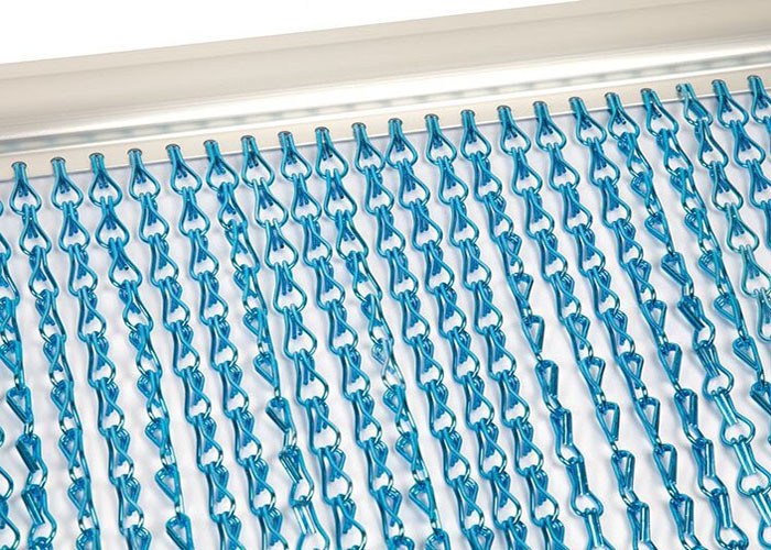 China Decorative Anodized Aluminum Chain Link Curtain For Restaurant Partition on sale