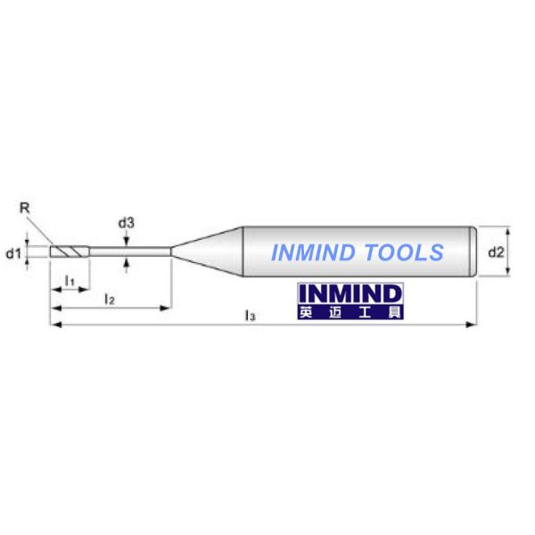 High Hardness Radius Milling Cutter , CNC End Mill For Stainless Steel