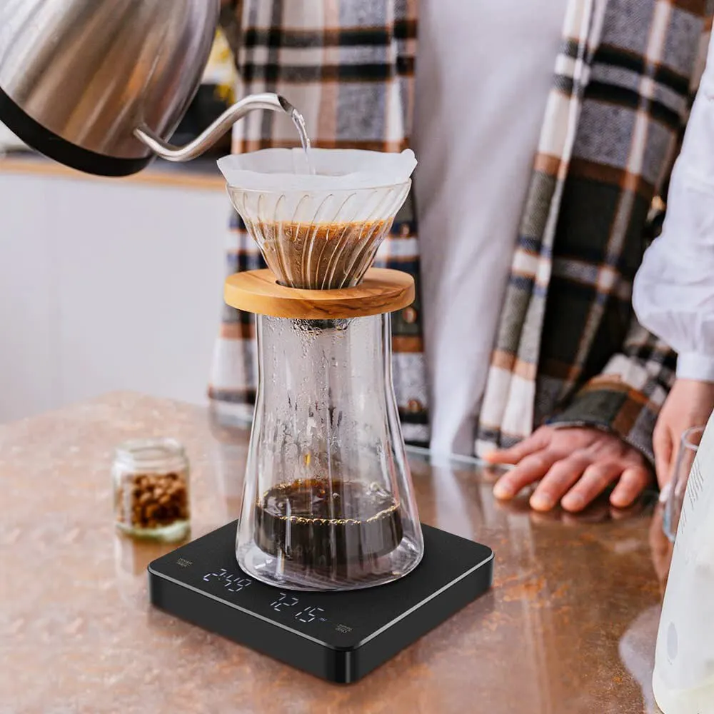 Multifunction Digital Food Scale Kitchen Coffee Scale with Battery Power Source Product size 14.3*20.7**3 cm