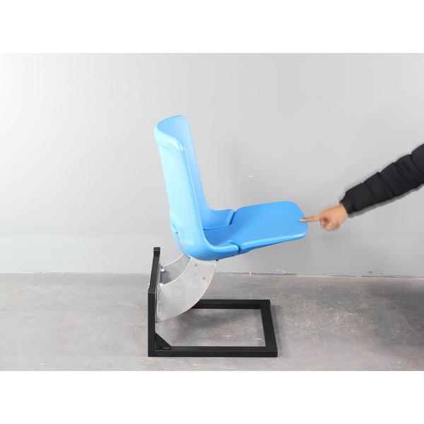 SGS HDPE Blow Moulded Plastic Folding Stadium Chair